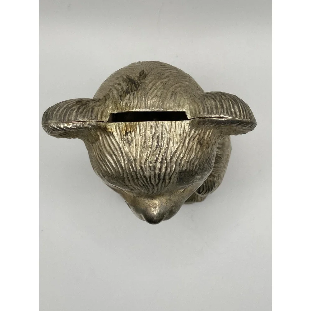 Teddy Bear Bank Silverplate
